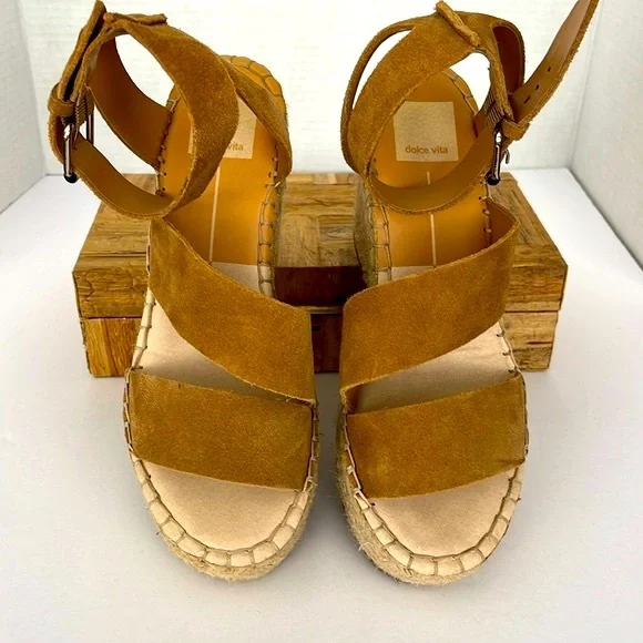 Dolce Vita Suede Espadrilles: S-7.5M / NEW - Picture 2 of 7